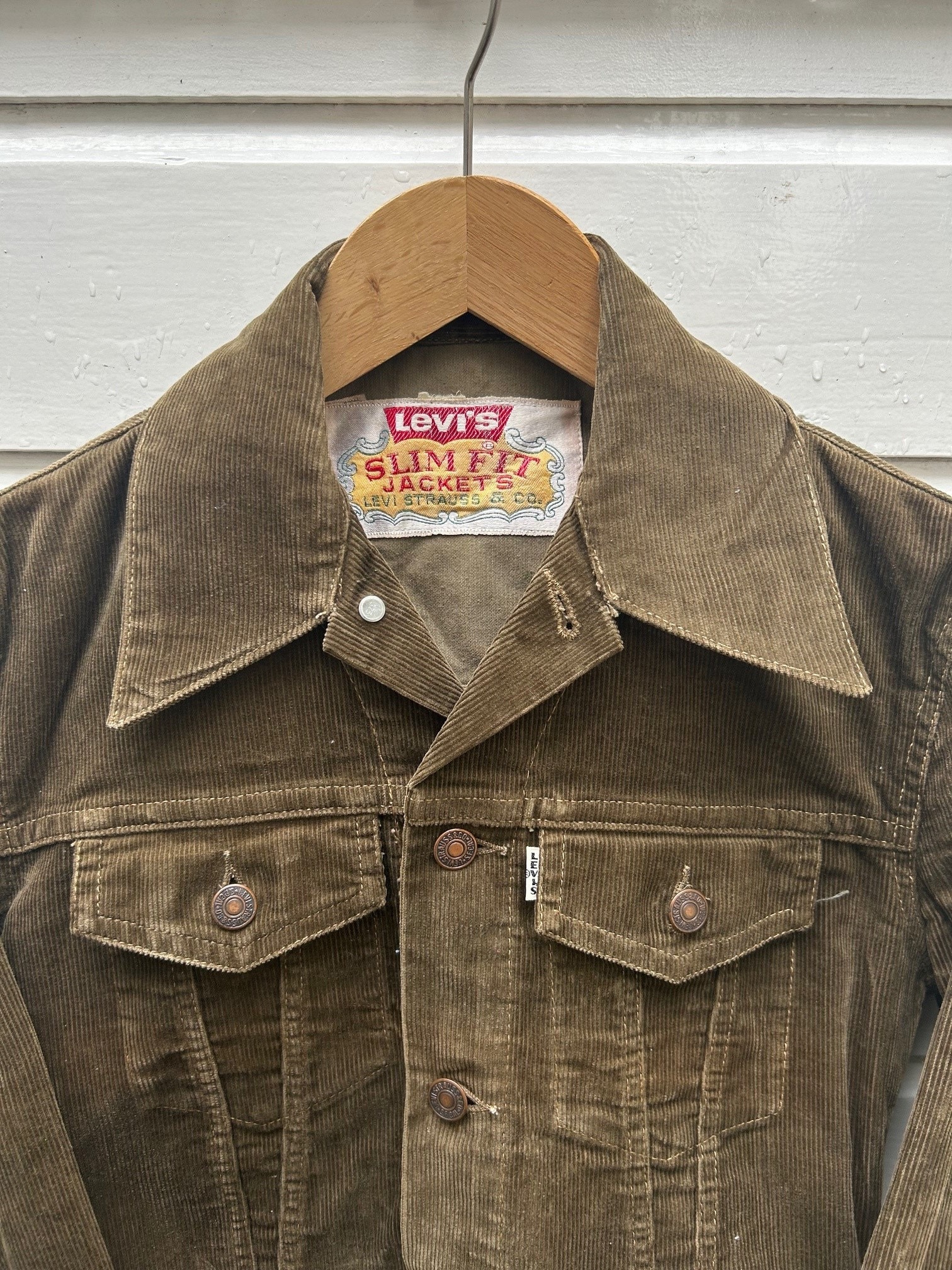 Vintage 60s: Levi's Big E Corduroy Trucker Jacket - Type III - Brown - Made in USA (XS)