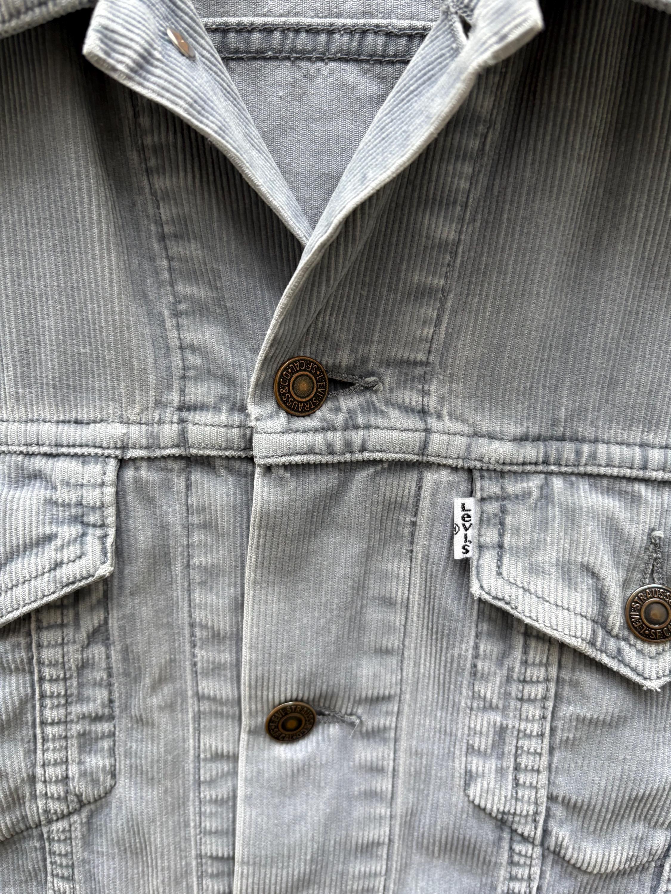 Vintage 90s: Levi's Corduroy Trucker Jacket - 70500 - Blue / Grey