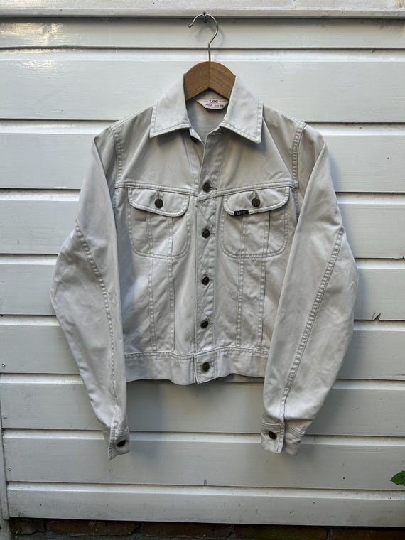 Vintage 90s: Lee 101-J Westerner Cotton Slim Jacket - Beige