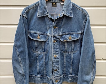 Vintage 80s: Lee Riders Colored Denim Jacket - Faded Red (S) - Etsy