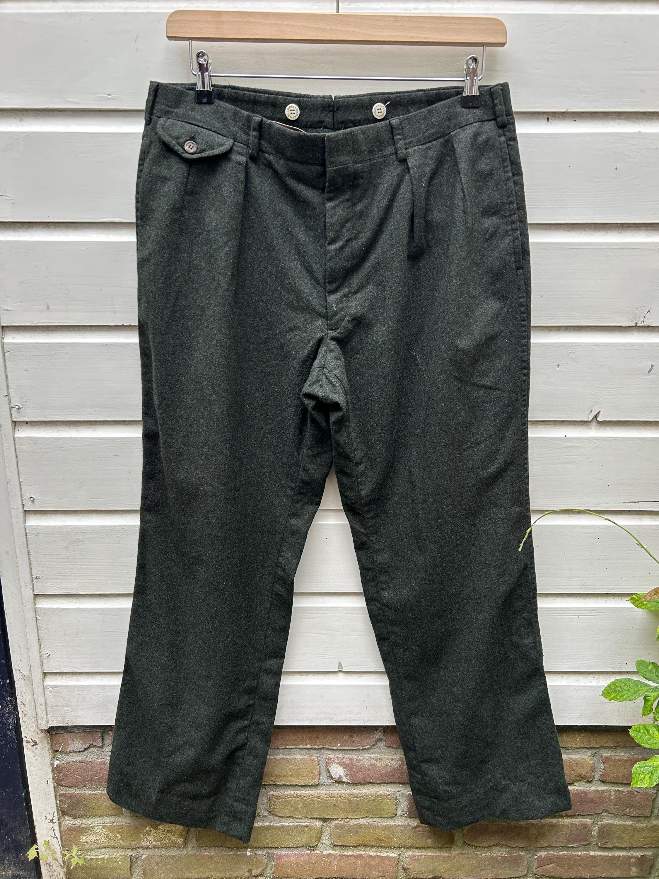 パンツ 90s-00s POLO by Ralph Lauren wool slacks Polo Ralph Lauren Men's Vintage 90's Wool Pants. Dark Gray