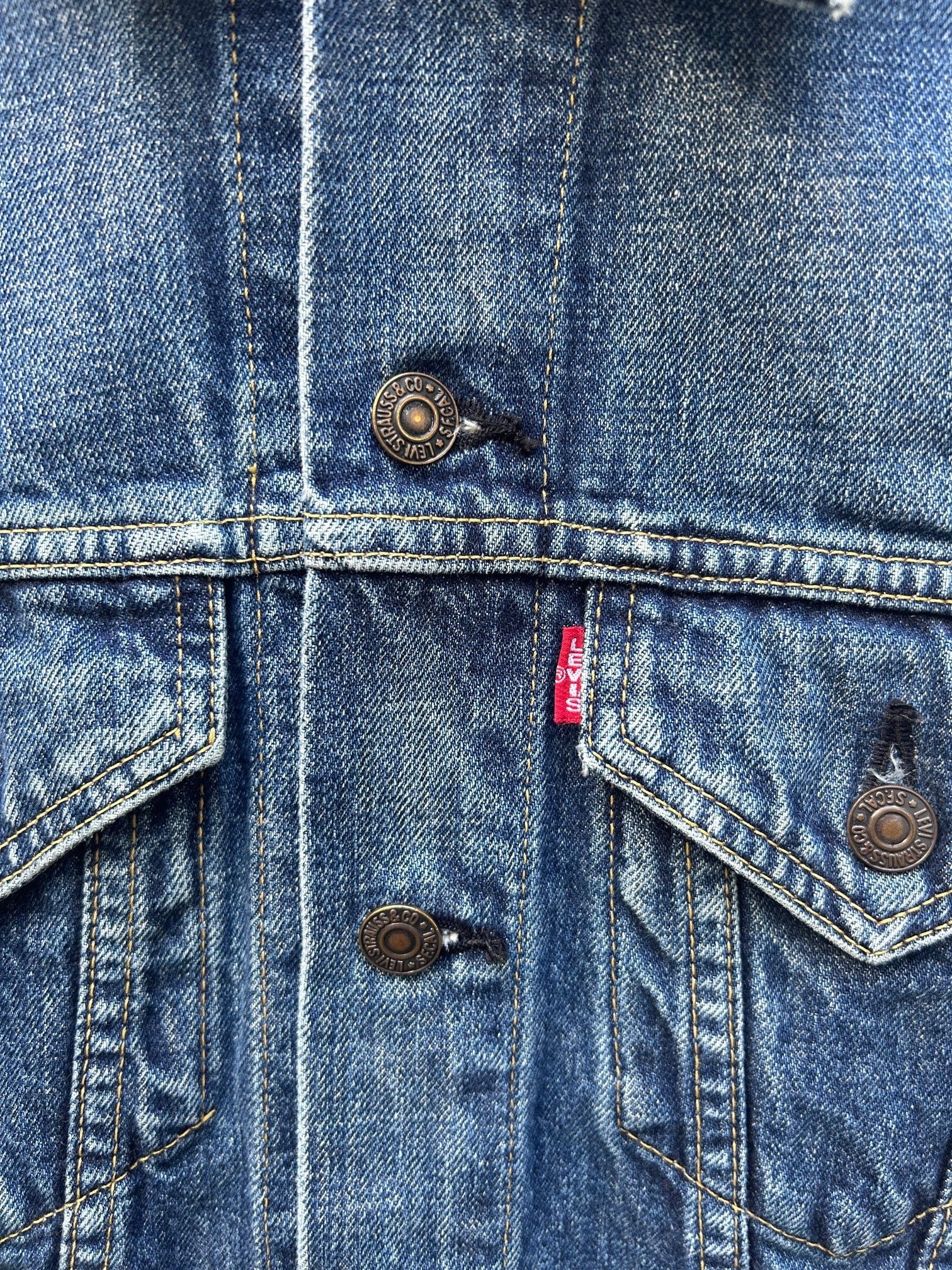 Vintage 90s: Levi's Type III Big E Trucker Denim Jacket - 71557