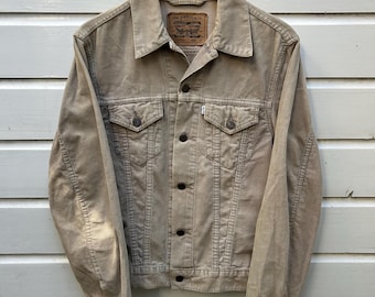 Vintage 90s: Levi's Corduroy type III Jacket - 70500 - beige - made in Tunisia (M)