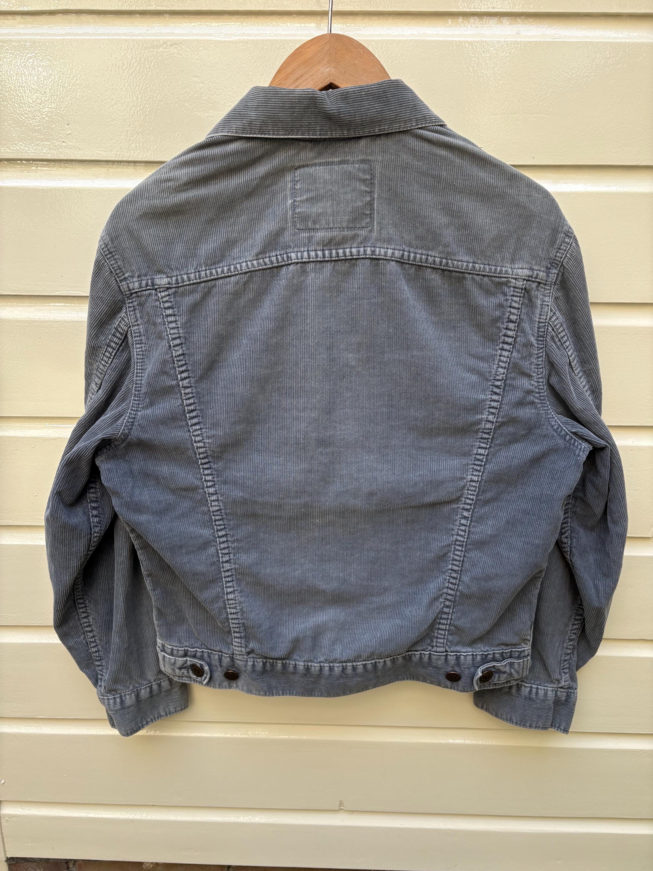 Vintage 90s: Levi's Corduroy Trucker Jacket - 70503 - Blue Grey