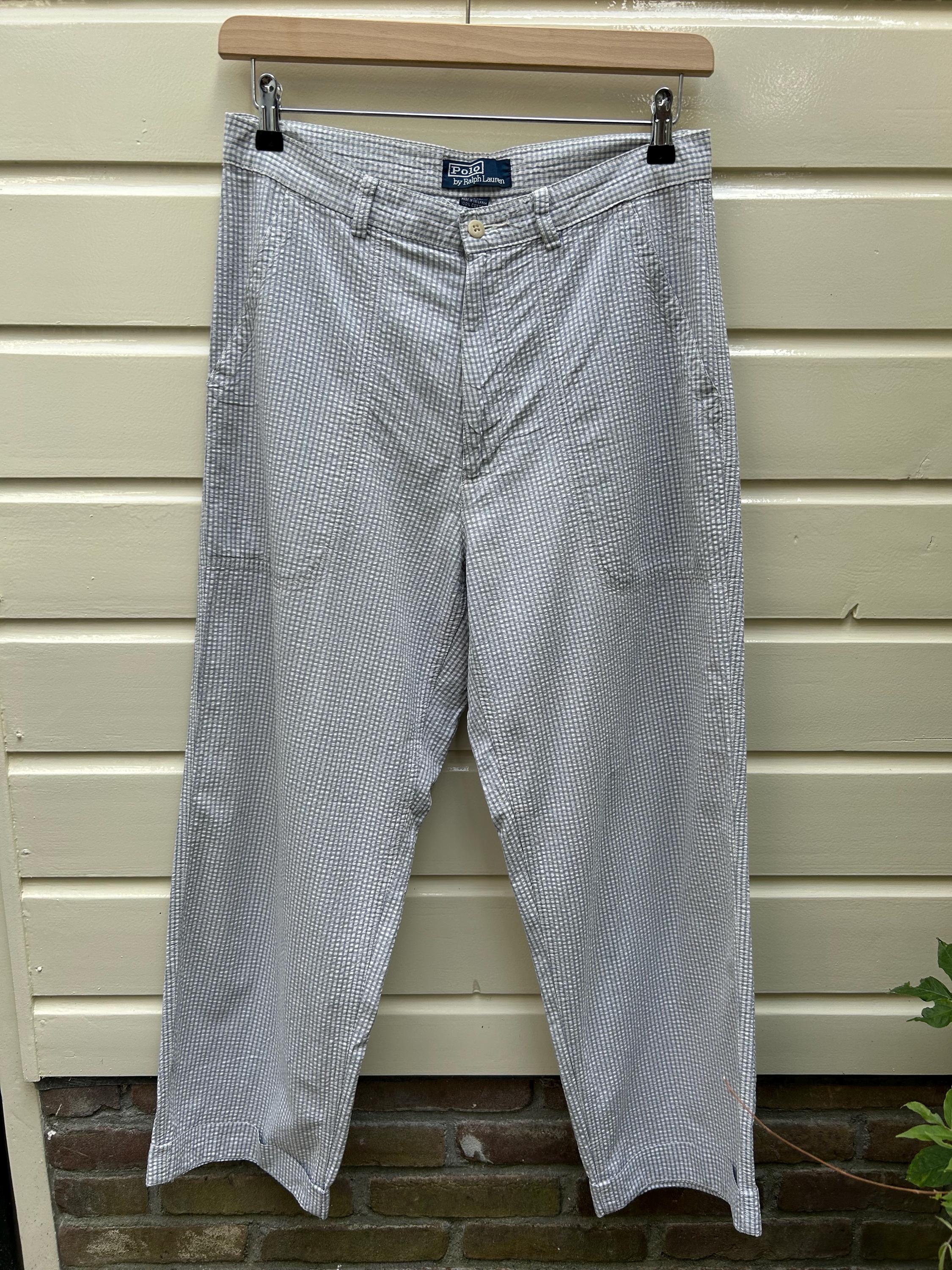 90年代ヴィンテージ：ポロ バイ ラルフローレン シアサッカーパンツ