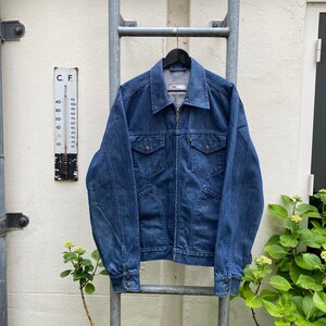 Vintage 90s: Levi's Sta-prest - Denim Zipped Jacket (XL) - Etsy