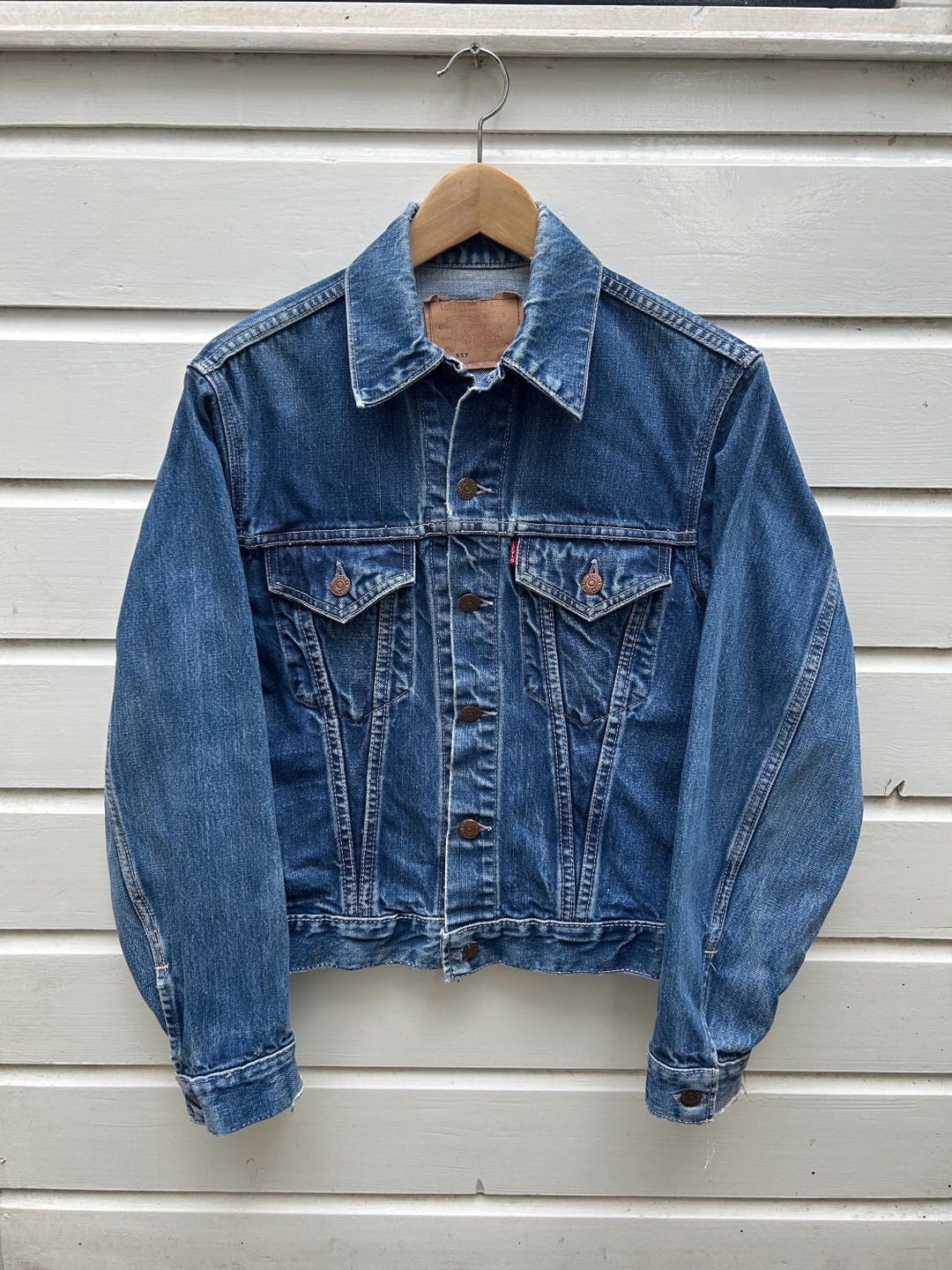 Vintage 60s Levi's 557 Big E Denim Trucker Jacket - Type III