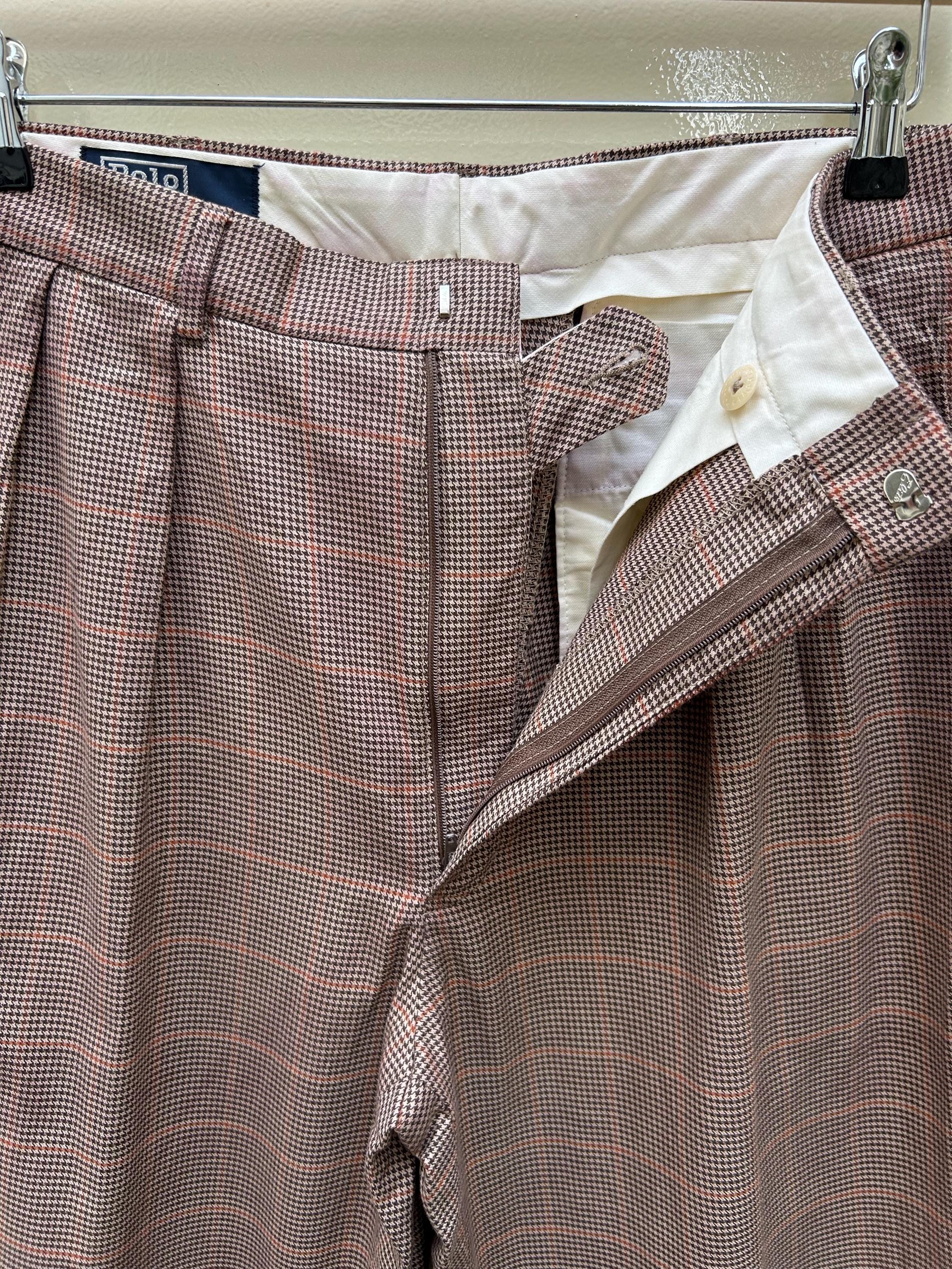 パンツ 90s Polo Ralph Lauren houndstooth slacks Ralph Lauren