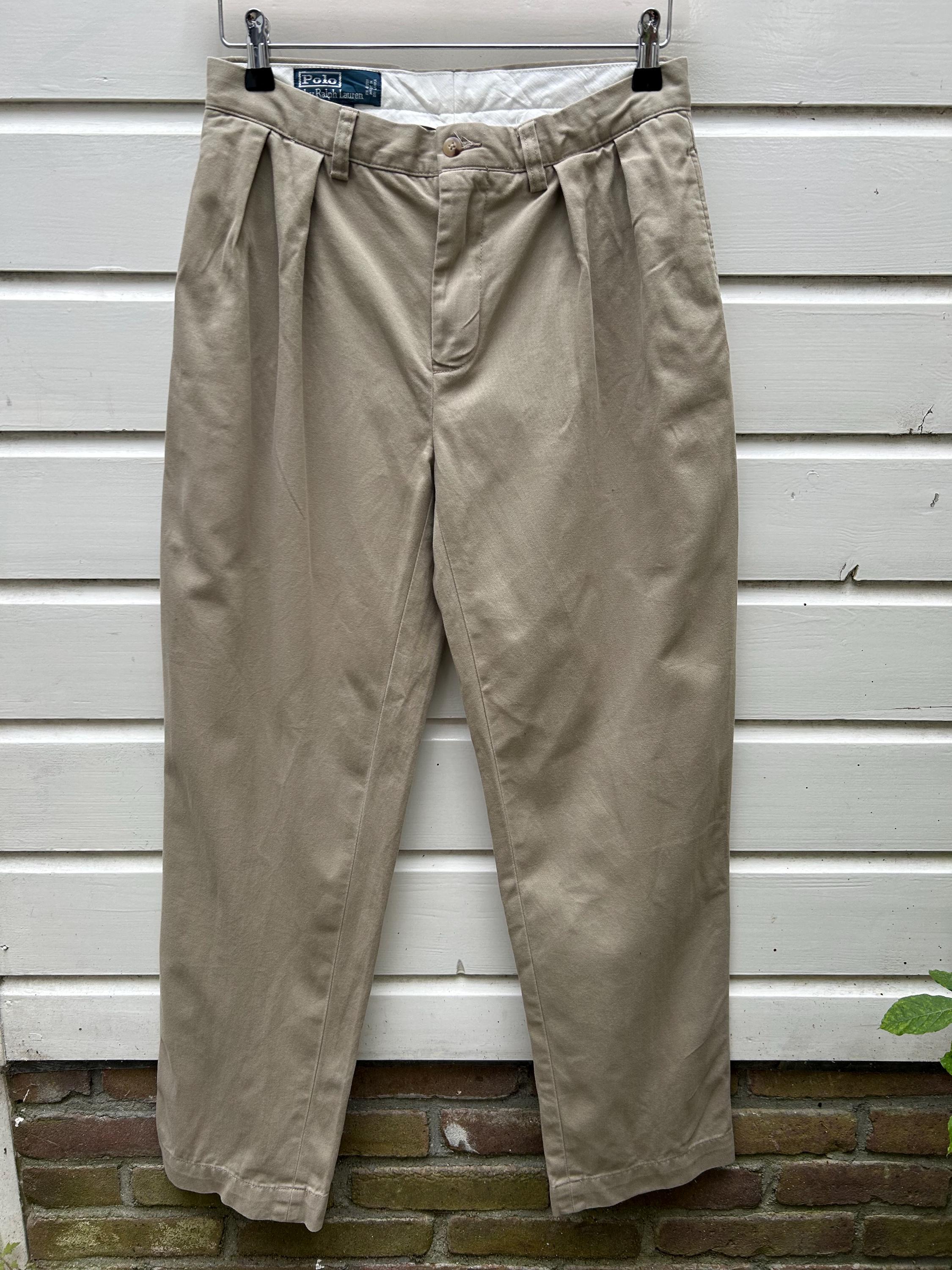 Vintage 90s: Polo by Ralph Lauren Pleated Chino Pants