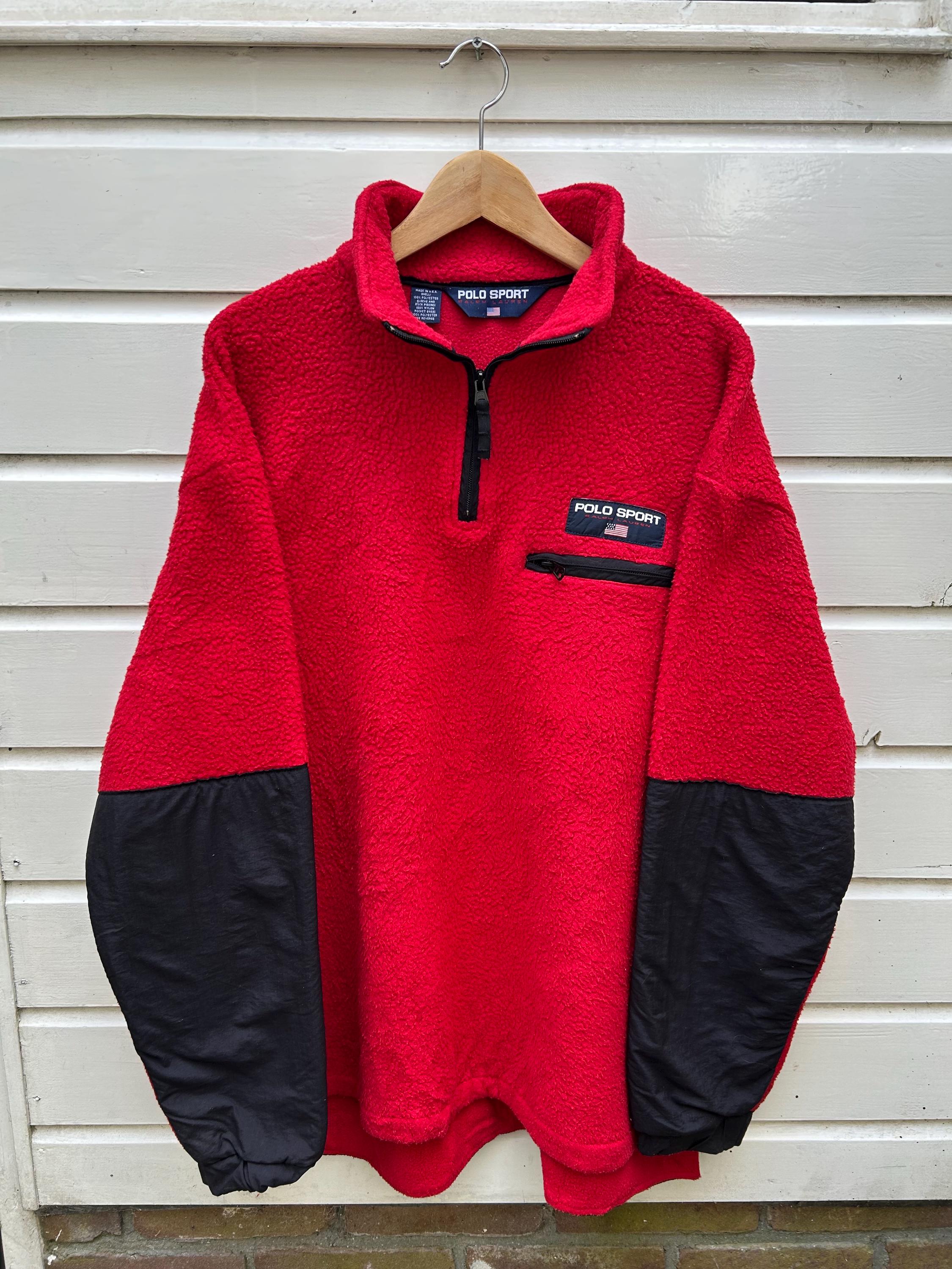 専用　　POLO SPORT ジップフリース ヴィンテージ: Polo Sport by Ralph フリース ジップ付きセーター