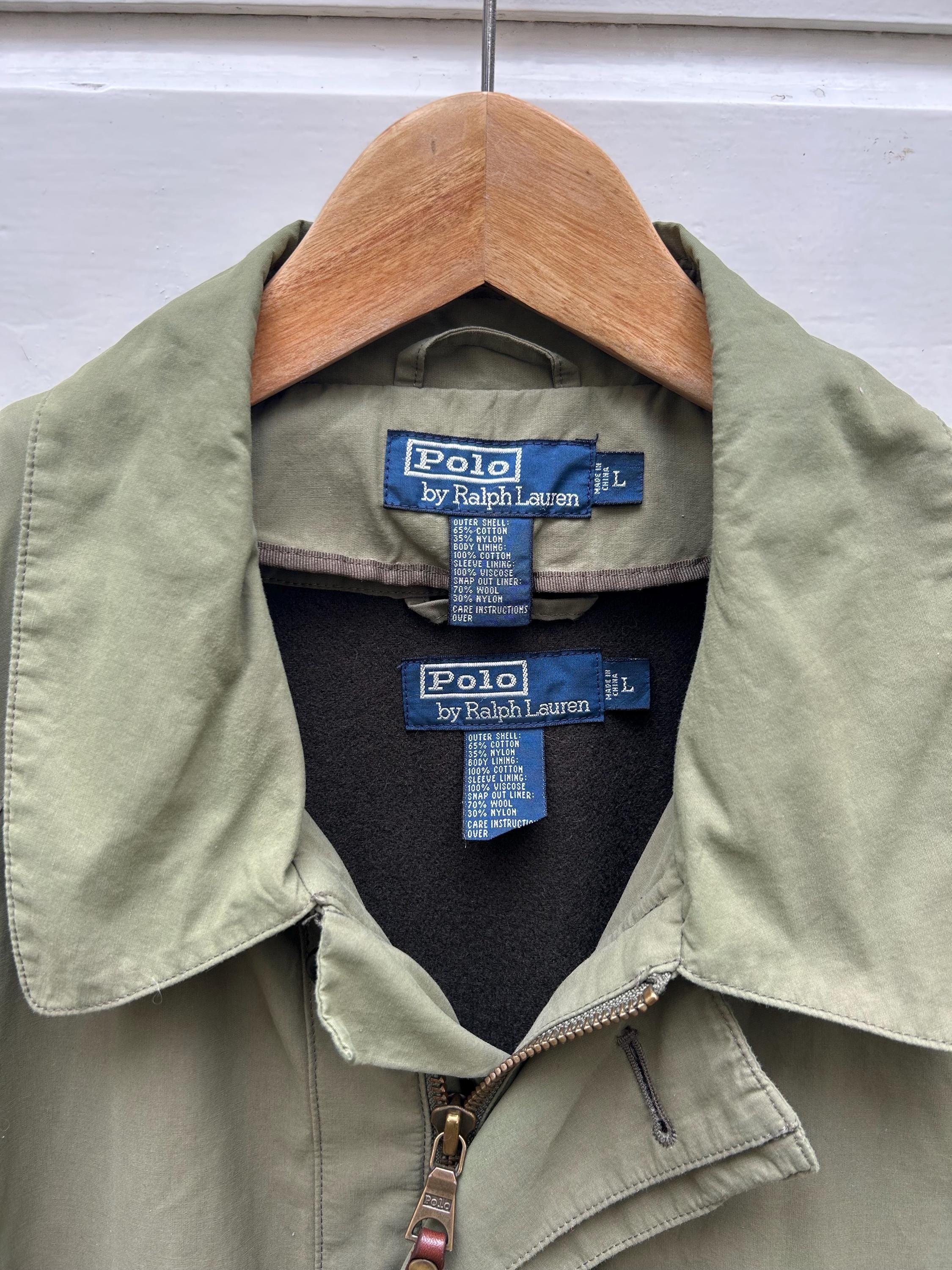 ジャケット・アウター ralph lauren cotton jacket 90s Vintage 90s Polo Ralph Lauren Zipper Cotton Jacket - Etsy