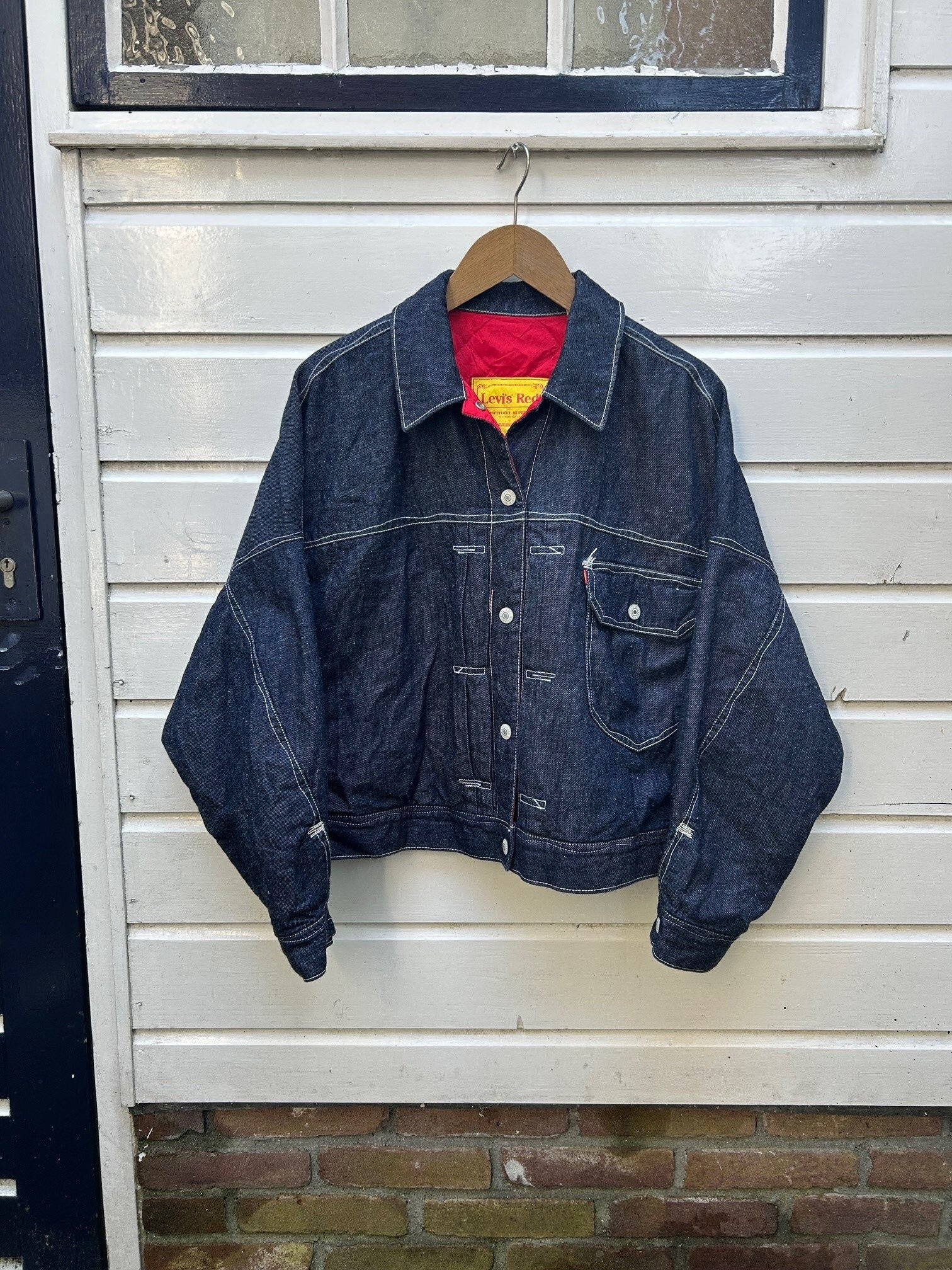 Vintage 00s: Levi's RED Type I Pleated Denim Jacket - Lined