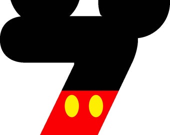 ミッキーの数字0～9 - Etsy 日本