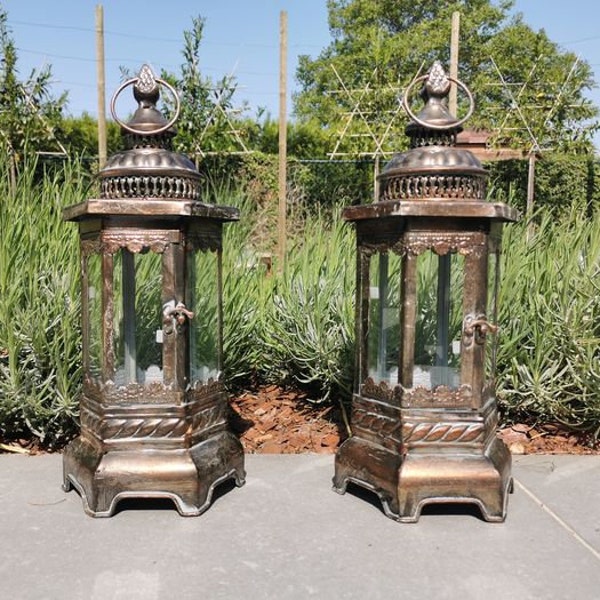 Garden lanterns - set of 2 -  Garden and terrace decor