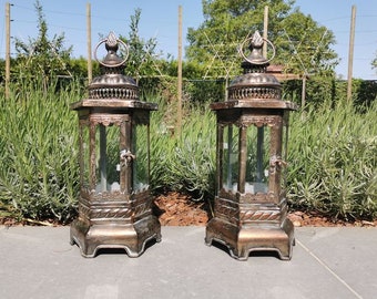 Garden lanterns - set of 2 -  Garden and terrace decor