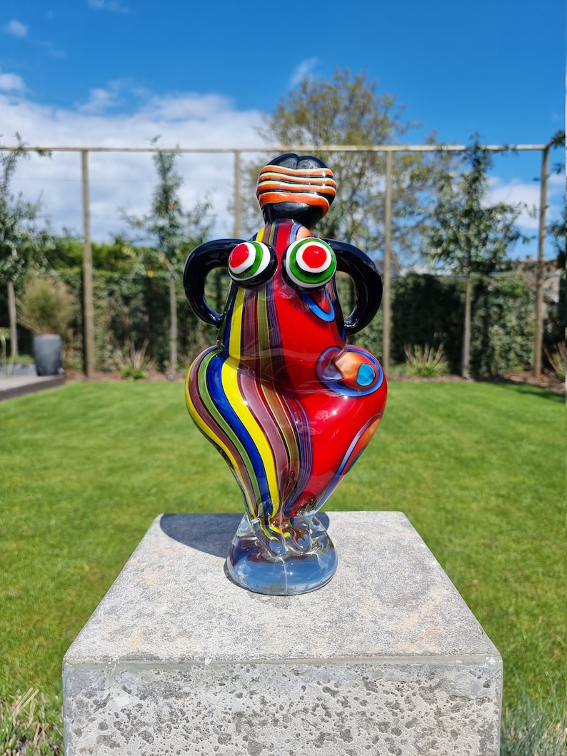 Colorfull glass art sculpture Glass figurines image 1