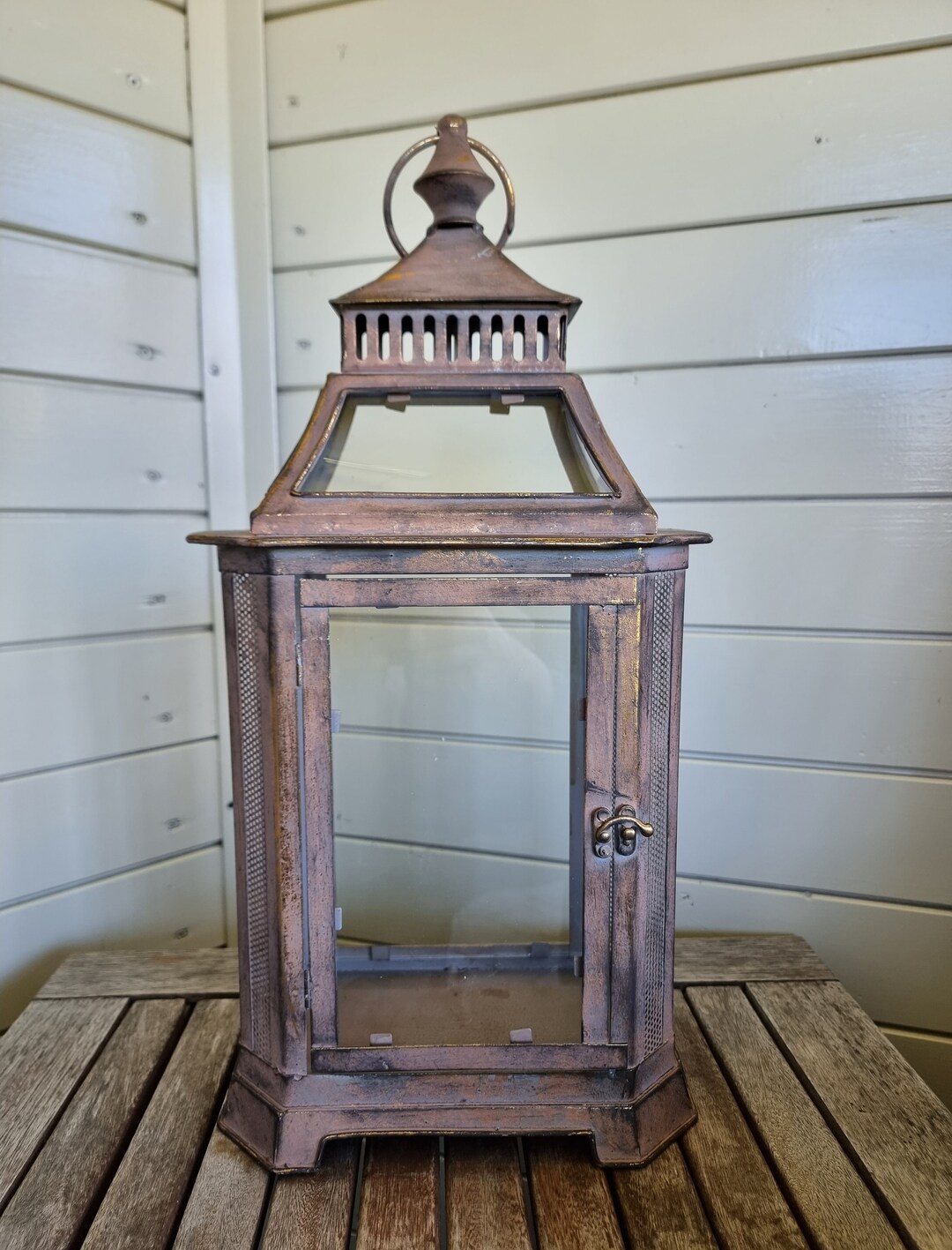 Beautiful Lantern Decorative Metal Lantern With Glass Panes Charming