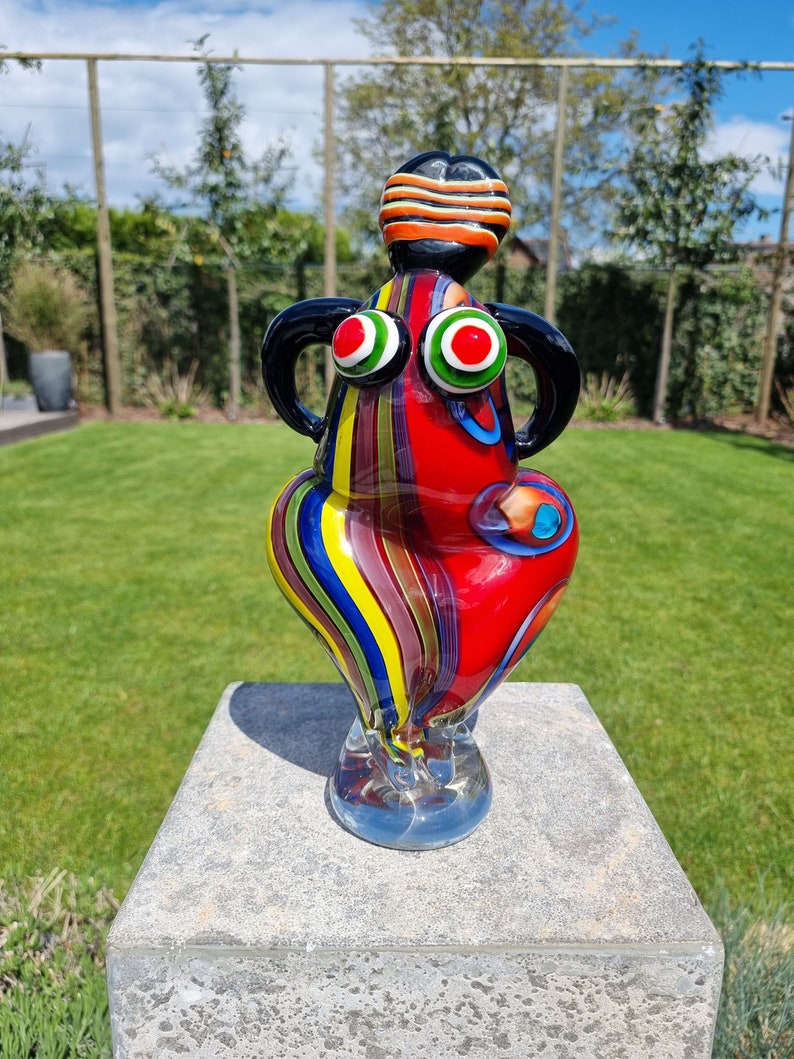 Colorfull glass art sculpture Glass figurines image 9