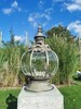 An octagonal lantern - Brass color - 8 glas windows 