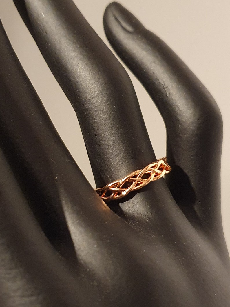 Rose GoldSilver Copper Band Ring