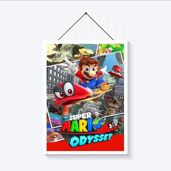 Affiche De Jeu Video A3 Super Mario Odyssey Wall Art Etsy