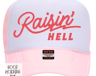 OTTO Trucker Ball Cap Raisin Hell Get Lit Smile Cactus Texas Southwest Wild West Raisin hell - Gem main image 4