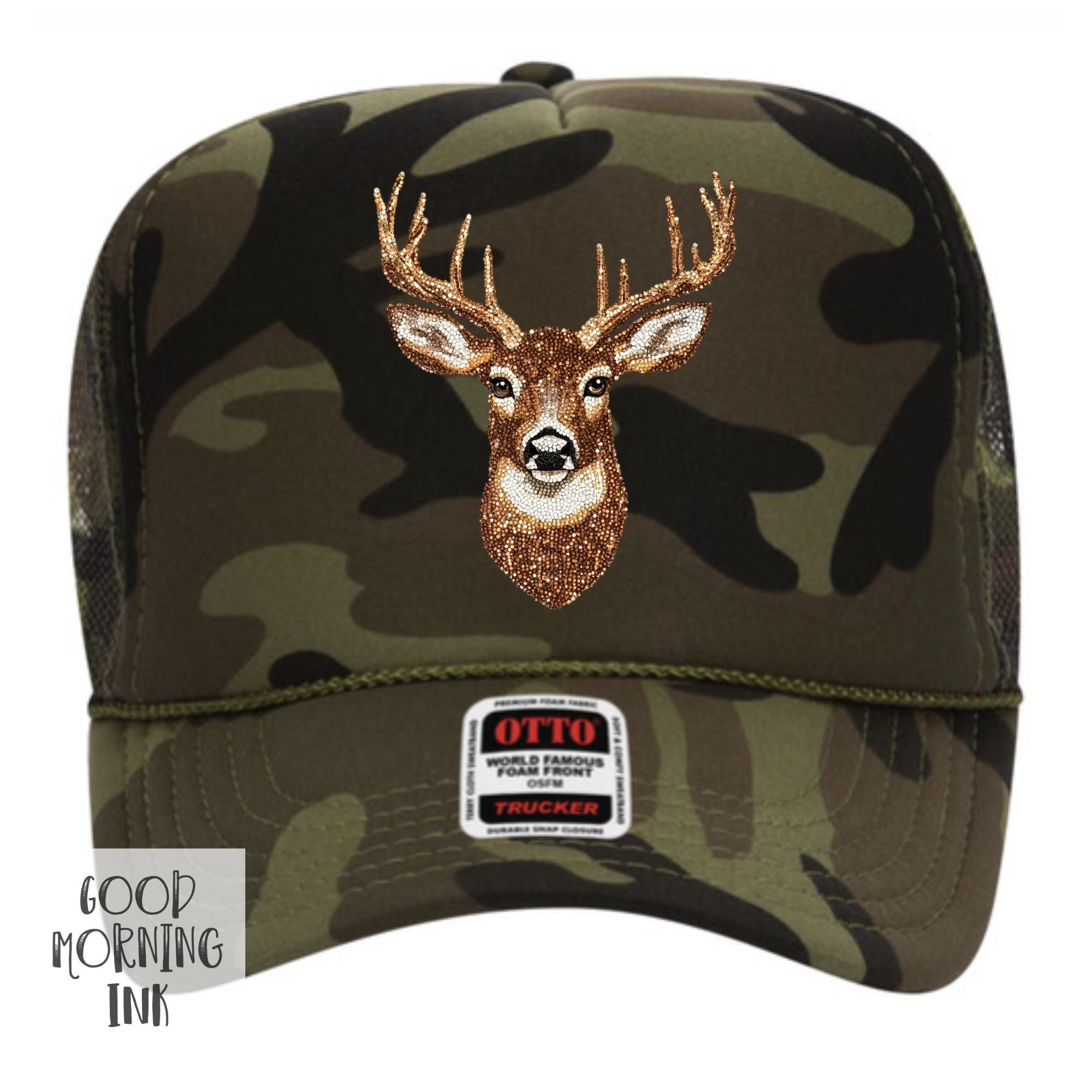 Rhinestone Camo Cap - Etsy