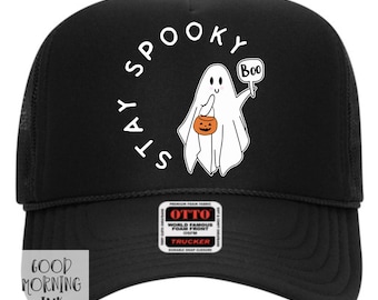 Halloween Trucker Hat | Stay Spooky Womens Foam Otto Brand Cap