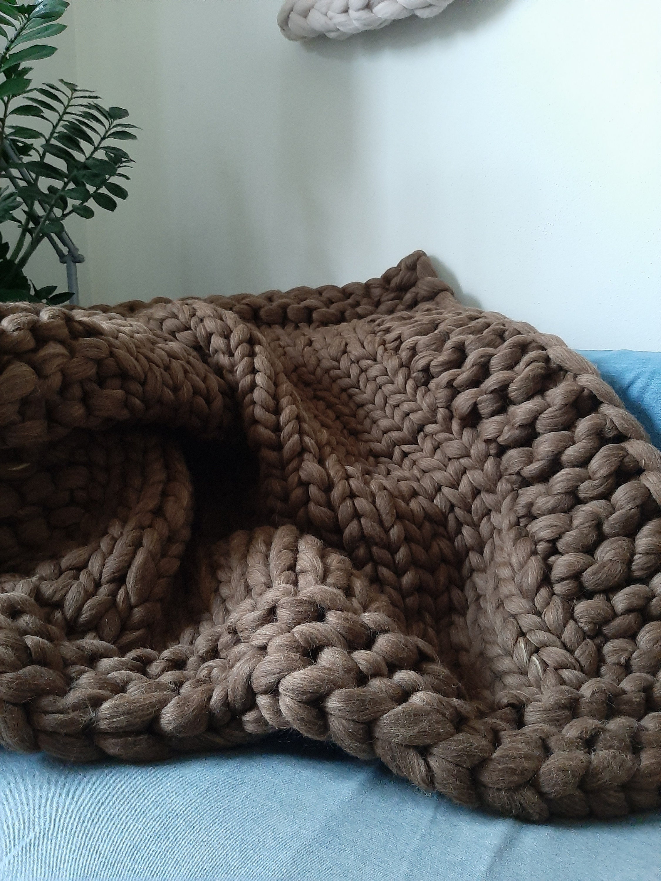 Deluxe Arm Knitting Yarn 500g Big Chunky Yarn 3cm DIY Gift Blanket, Pet Bed  