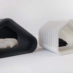 Dollhouse Stylish Cat House With Kitty 1/12 Scale