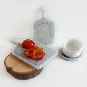 Miniature Cutting boards 1/12 Scale Stone Effect