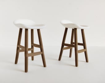 Dollhouse Modern Bar Stools 1/12 Scale