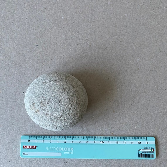 7.5-8.5 cm 海の白い石の楕円形 - 絵画用の滑らかな石 - クラフト海の