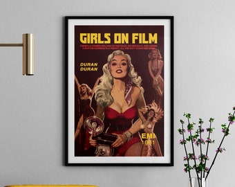Original Vintage Poster Duran Duran Music Memorabilia Pin up
