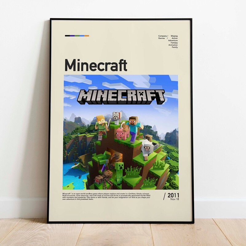 Minecrafts Poster Etsy