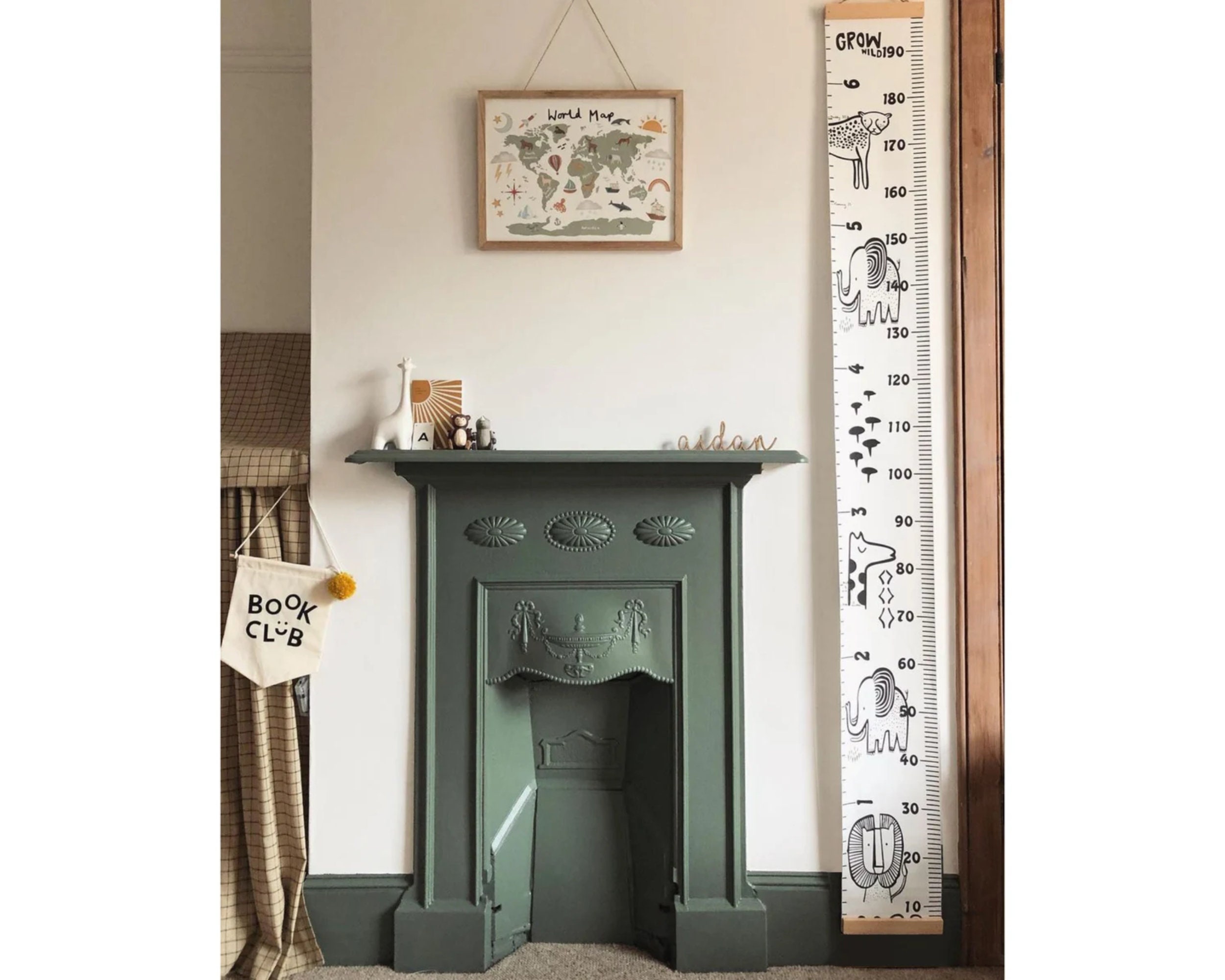 Alligator Height Chart Kids Growth Chart Alligator Nursery Etsy