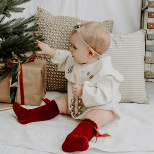 Red baby best sale socks