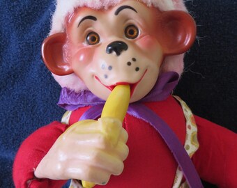 1950's stuffed monkey