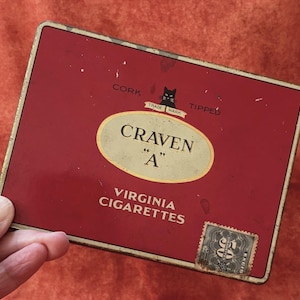 Antique Craven A Tobacco Tin: Carreras Ltd. London, Tobacciana