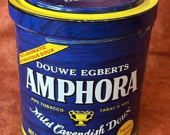 Vintage Douwe Egberts Tobacco Tin: Mild Cavendish Doux, Utrecht Holland