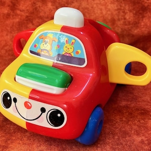 Vintage Battat Toddler Activity Car: 1980s Baby Toy