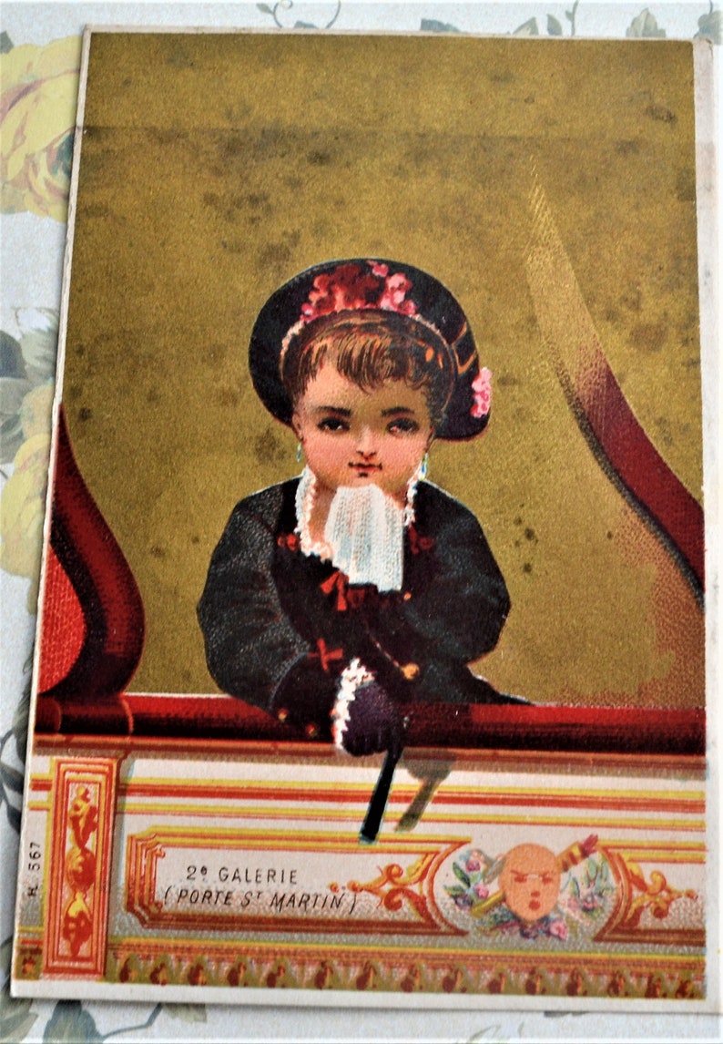 Victorian Trading Cards Lot of 3 Antique Clark/'s O.N.T spool cotton advertising card Vintage Ephemera Paper