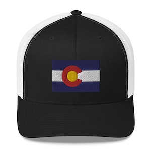 Colorado Flag Trucker Hat - Colorado Hat - Colorado Flag Hat - Colorado Cap - Colorado Gift - Colorado Flag - Colorado Avalanche - CO Hat