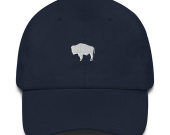 Buffalo Dad Hat - Buffalo Hat - Bison Hat - Bison Dad Hat - Wyoming Hat - Wyoming Dad Hat - Buffalo Cap - Bison Cap - Wyoming - Montana