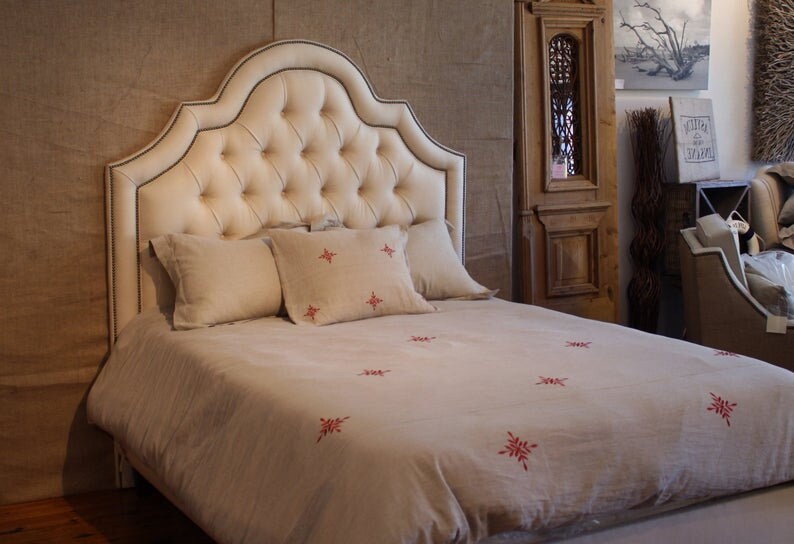 Upholstered Scalloped Headboard Etsy