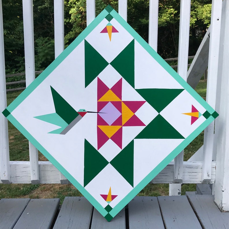Barn QuiltHummingbird 2'x2' Etsy