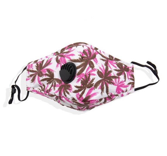 Palm Tree Face Mask with Filtration Exhaust Valve Breathing Etsy