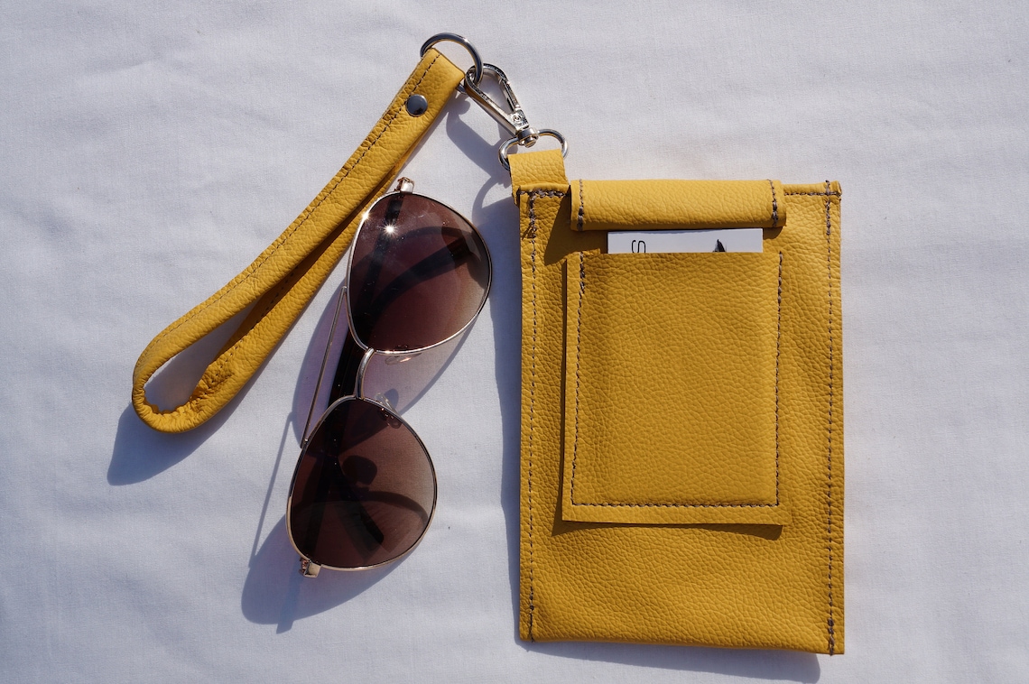 Sunglassses Case Leather / Sunglasses Case With Pockets / Etsy UK