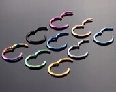 Nose Ring Nose Hoop Septum Ring Sterling Silver Gold Rose Gold 6mm 8mm 10mm 12mm Nose Piercing Hoop Ring Thin Handmade Small Tiny
