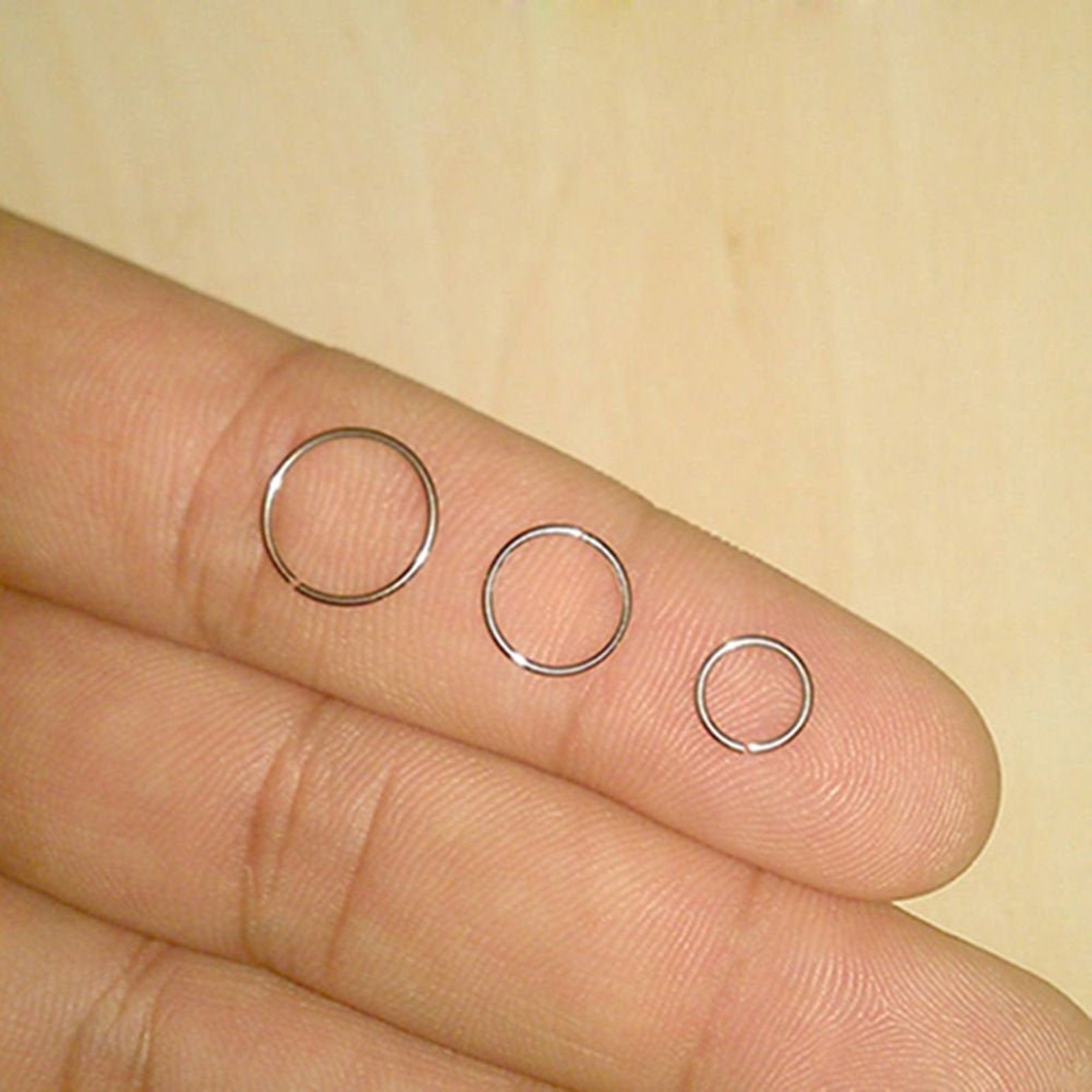 20g Hinged Hoop Nose Ring Nose Piercings // Nose Rings Etsy